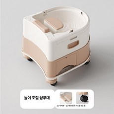 미니 이동식 샴푸대 어르신 간병 노인 머리감기 환자 세발기, 1개