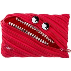 ZIPIT 그릴츠 최대 30개 펜 수용 가능한 필통 블랙 260796, Red, Jumbo Pencil Case