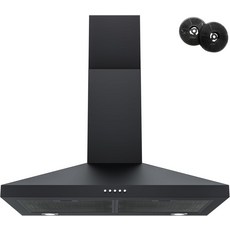 파이어가스 레인지 후드 30인치 스테인리스 스틸 벽걸이 주방 450 CFM 3단 배기 팬 덕트덕트리스 컨버터블 알루미늄 메쉬 및 숯 필터가 있는 주방용 스토브 통풍, Silver -Touch