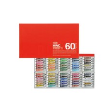 時代中西畫材 日本 Holbein 好賓 專家透明水彩顏料套組，管狀水彩，60色/108色可選，專業繪畫之選, 60色套組