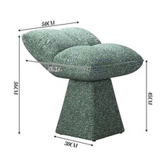 상세설명참조 스툴 디자이너 메이크업 의자 화장대 럭셔리, 라이트그린 고정형 브릴리언트스타리스카이벨벳