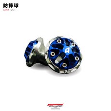 GOWORKS 前叉防倒球 通用款 輪芯12mm 前輪防倒球 (陽極/鍍鈦款), 上銀,下紅, 1個