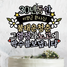 써봄404.불태운청춘 그열정과 노고에 박수를 보냅니다 근속축하 기념 퇴직 퇴임, 1개