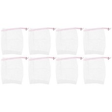 Baluue 8PCS 핑크 포밍 네트 비누 가방 유연한 메시 파우치로 얼굴 클렌징 각질 케어에 도움 케어 및 거품 다용도 세이버 수제, 1개