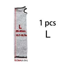 레벨 5 절단 방지 팔 슬리브 – 야외 및 작업 보호를 위한 펑크 안전 장갑 통기성, 06 1 PCS L