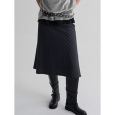 [국내매장정품] 에잇세컨즈 8SECONDS 바이어스 체크 롱 스커트 블랙 325X27LYB5 144748