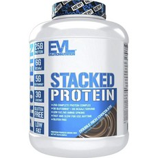 EVLUTIONNUTRITION Stacked Protein乳清蛋白 濃郁巧克力風味, 2.268公斤, 1個, 2.268公斤
