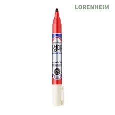 문화연필 유성매직 적색 (12개입)