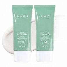 퐁당 화이트 터치 셀카 미백기능성 내츄럴 톤업 크림, 100g, 2개