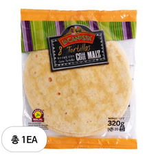 라카나스타 옥수수 앤 밀 또띠야 20cm, 320g, 1개