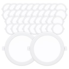 라인조명 LED 에코 6인치 다운라이트 (벌레유입방지/방습), 주광색(흰빛) 20W, 40개
