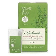 Palais des Thés Herbal Tea - 유기농 Rooibos of Lords 카페인 프리 얼 그레이 블렌드 베르가못 함유 - 프리미엄 티백 - 20컵 제공