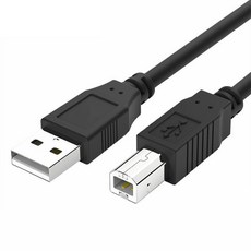 엠앤씨 프린터 복합기 연결선 삼성 앱손 캐논 HP 호환 케이블 USB 2.0 AB 1.4M/3M/5M 블랙, 3m, 1개