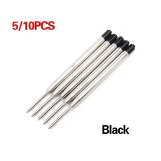 5Pcs 볼펜 잉크 리필 금속 펜 리필 파커 펜 롤러 펜 호환 크로스 펜, 02 Black -5pcs