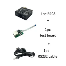EVAWGIB 임베디드 1D 2D CCD CMOS 바코드 스캐너 모듈 기계 엔진 재조립 고해상도 ER02 4 핀 12 핀, 06 EV-ER08-RS232