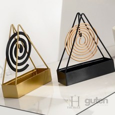 더휴즈 모기향 거치대 삼각대 엔틱모기향거치대, 블랙