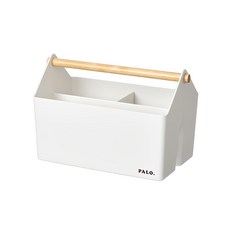 Litem 提把收納籃, 白色, 1入