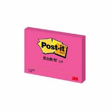 3M 포스트잍 노트 657, 핫핑크(형광), 100매, 1개