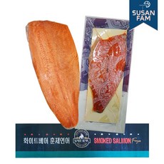 화이트베어 씨로드 프리미엄 건염 훈제연어 통필렛 9kg 연어 박스, 1개