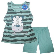 행복한쇼핑몰 남아용 무형광 쿨맥스 드라이 큐티애니멀 상하의 런닝 세트