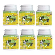 확깨라잠 비타민 졸음캔디 츄어블 50정 레몬맛 졸음사탕 졸음방지 졸음번쩍 사탕 수험생필수품, 6개, 100g