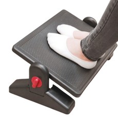 높이조절 힐스텝 발받침대 책상 사무실 발판, 블랙