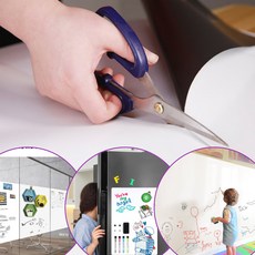 붙이는 화이트보드 잘라서 쓰는 자석 접착 사무실 가정 식당 행사장 아이방 미팅룸, 접착식