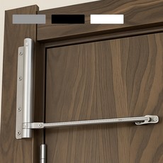 노바리스 스프링 도어 클로저 현관문 자동문닫힘 장치, 실버, 1개