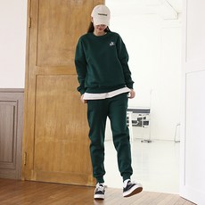 SOON2DLE 女士冬季 S2E 刺繡運動衫慢跑褲套裝