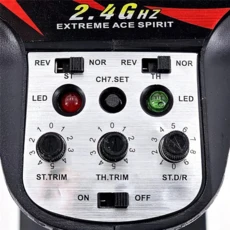 AS96-7CH Scy16101pro16103ProSg116proSG116 MAX용 3S Lipo 배터리 업그레이드 부품용 2.4Ghz 송신기 및 ES, 01 Black