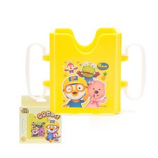릴팡 뽀로로 두유컵홀더 /팩음료 케이스, 노랑, 1개