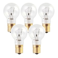 포커스 백열전구 미니크립톤 40W E17 투명 사육장 육축용 인테리어 매장 꼬마램프 FOCUS, 전구색, 5개