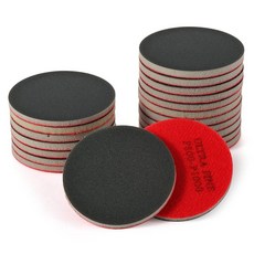 MAXMAN 24피스 샌딩 스폰지 세트 7.6cm(3인치) 폼 샌딩 패드 180-3000 그릿 핸드 샌더 블록 목재 건식 벽체 금속 자동 연마 및 곡선 표면용 재사용, 800-1000 그릿