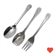 이유식용품 유아용 스테인리스 포크 어린이 키즈 수저, 수저포크겸용(1개)