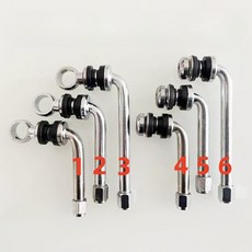 90도 크롬 밸브 작은 입구 6mm, D_6번 롱 타입 95mm, 1개