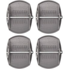 ZJchao RV 잭 패드 안정화 블록 및 액세서리 4개 세트 ABS 금속 수평 패드 카라반용, ZJchao RV 잭 패드, 안정화 블록 및 액세서리