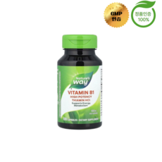Nature's Way 네이처스 웨이 비타민 B2 리보플라빈 100mg 100캡슐, 1개, 100정