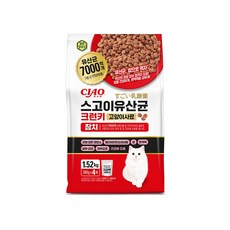 챠오츄르 전연령 고양이 스고이 유산균 크런키 건식사료, 참치, 1.52kg, 1개