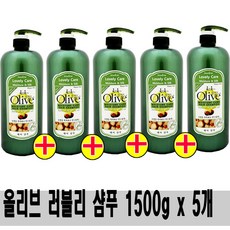 아임세레느 올리브 대용량 샴푸 1500ml, 5개