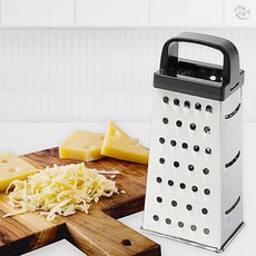 스탠드 치즈 그레이터 4면 강판 블랙 세트 주방용품 채칼 슬라이서 스탠드 강판 스텐강판