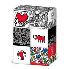 한예지 키스해링 미용티슈 250매 6입 1팩 프리미엄 화장지