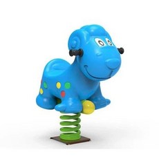 놀이터 스프링 목마 공원 동물 흔들말 시소 야외 흔들의자, 1개, 카멜