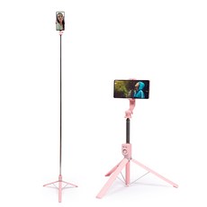 국내 최장 170cm 블루투스 롱롱 셀카봉/셀카봉 삼각대 블루투스, 리베레벤롱롱셀카봉1.7m(핑크), 1개