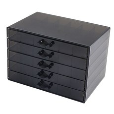 5단 대형 네일파츠케이스 비즈케이스 비즈보관함 귀걸이 반지 목걸이 팔찌 보관함, 1개, 블랙 120칸