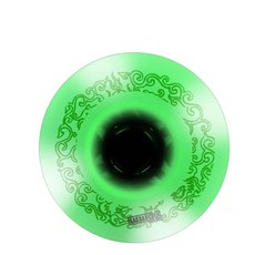 unicol 輪滑鞋PU橡膠閃光發光輪 72mm 76mm 80mm, 綠, 1個