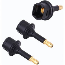 디지털 광섬유 Toslink 3.5mm 잭 암수 3.5mm 미니 광학 오디오 커넥터 어댑터 (3개 세트), 디지털 광섬유 Toslink 3.5mm 잭, 암수 3.