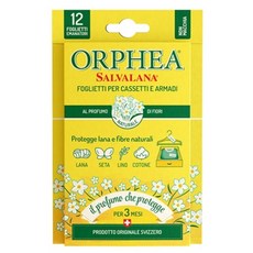 오르페아 스위스 옷장방향제 서랍장 및 옷걸이용 (피오리향) 12매입, 1개, 7.8g