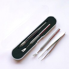 라온플렉스 강아지진드기 제거 핀셋 2종 투명케이스 세트, 1개