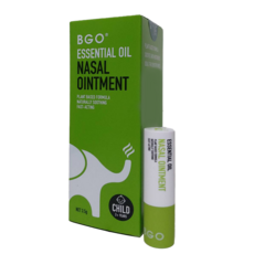 BGO Essential Oil Nasal Ointment 植物萃取配方 舒緩保濕 快速作用, 1個
