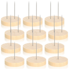 12pcs 크로 셰 뜨개질 인형 스탠드 스탠드 펠트 동물 인형 장난감 장난감 나무 기본 지원 액션 피겨 스탠드, 그림처럼, 1개